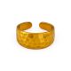 Modern 18K Gold Plated Hammered Adjustable Wide Ring